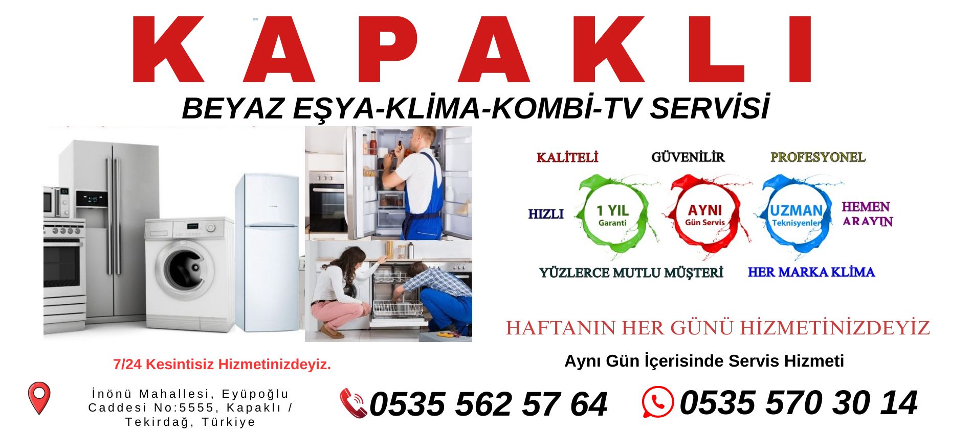 Kapaklı Beyaz Eşya